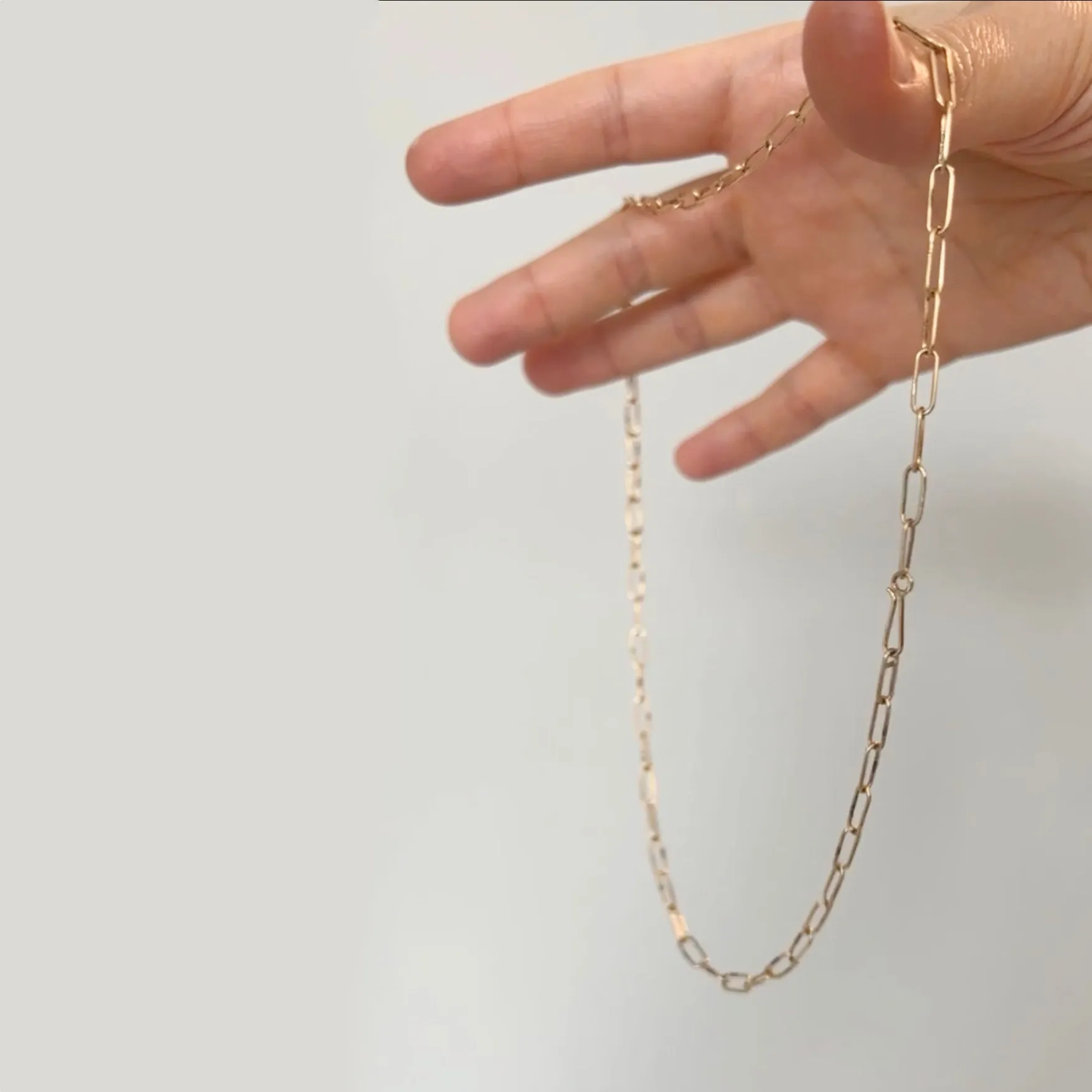 10k handmade chain necklace