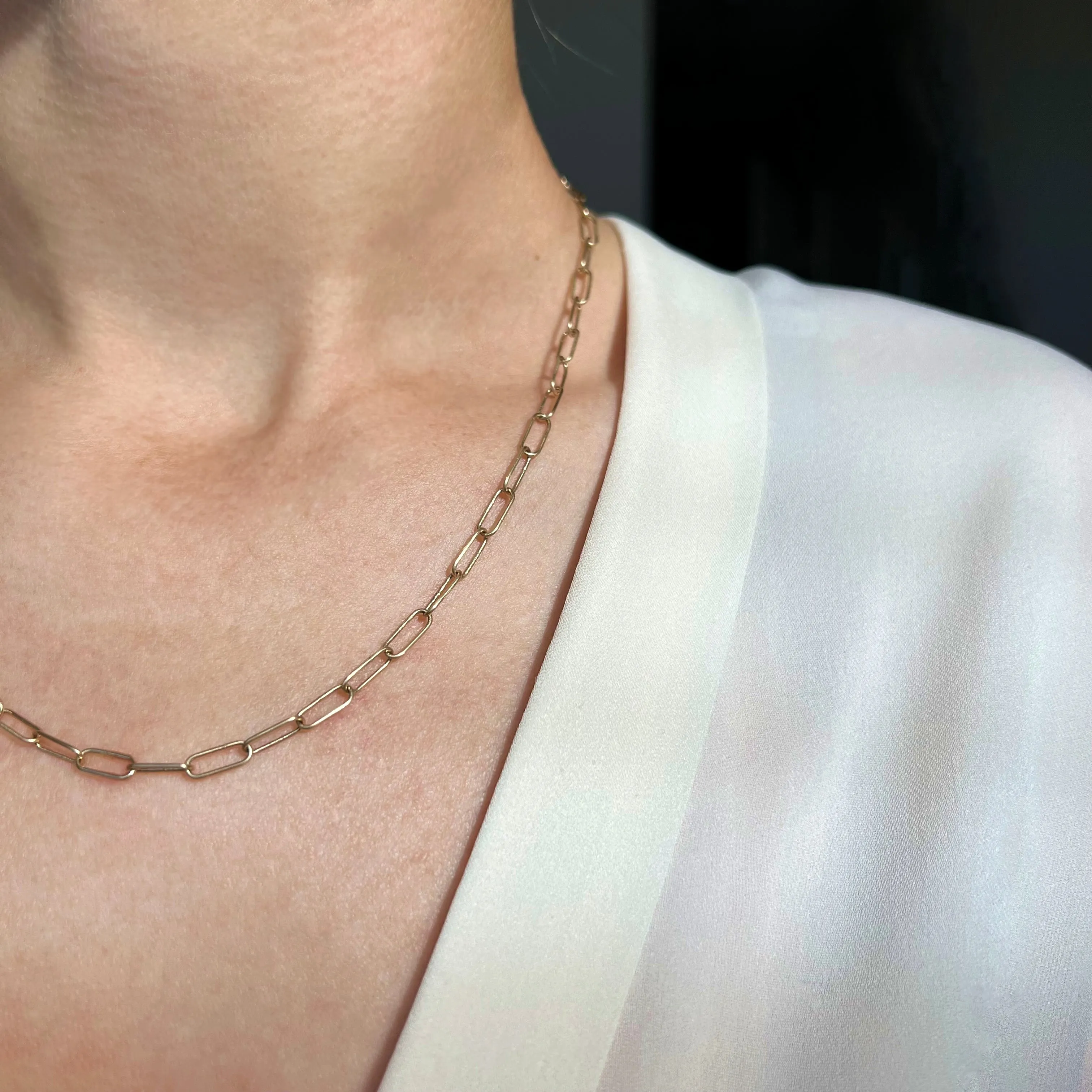 10k handmade chain necklace