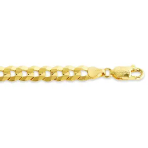 10K Yellow Gold (8mm) Curb Bracelet 8"