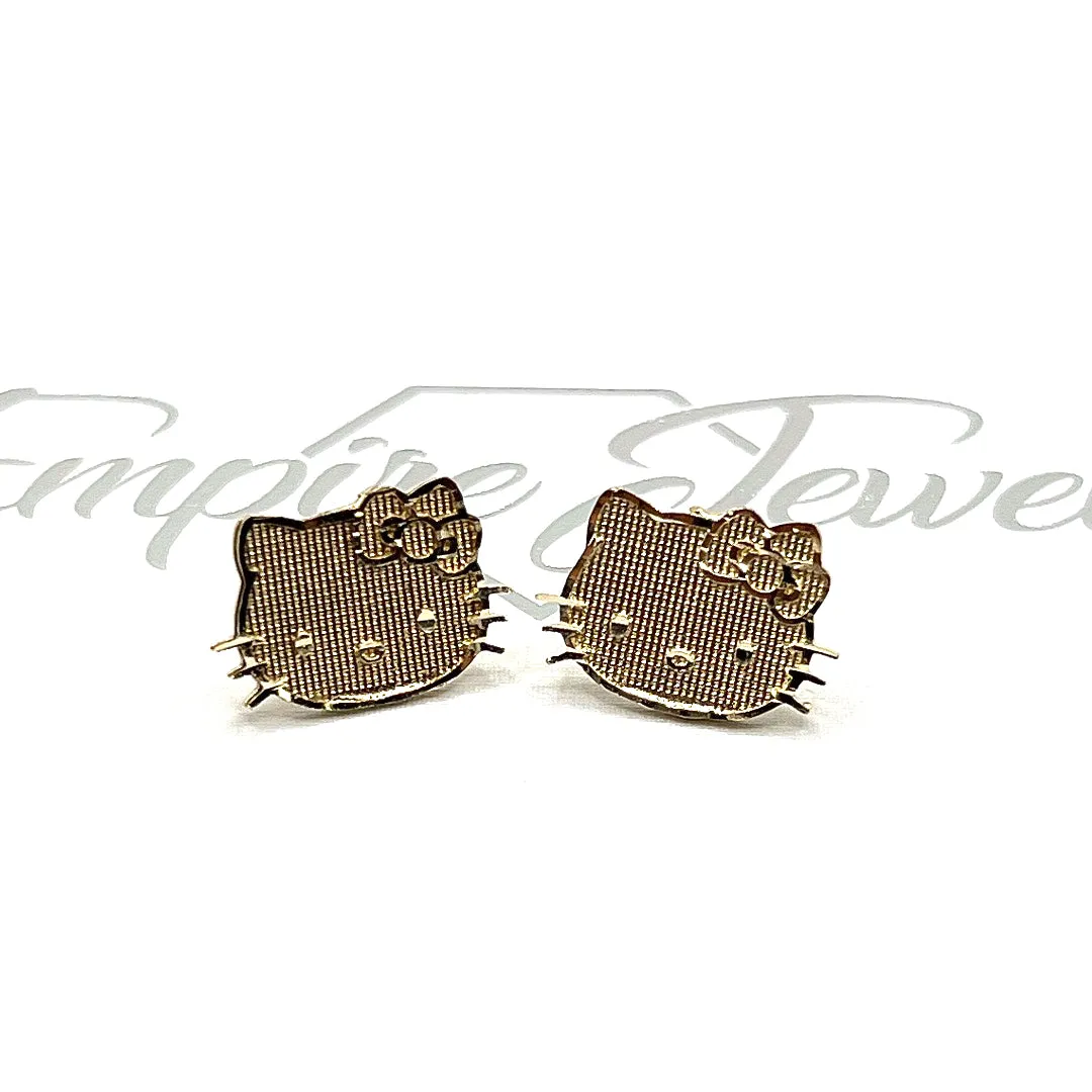 10KT KITTY EARRINGS