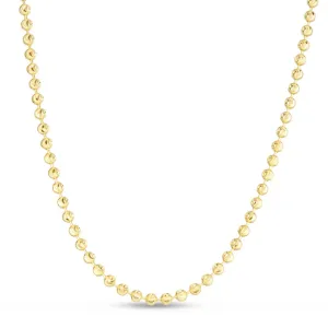 14K 4mm Moon Chain