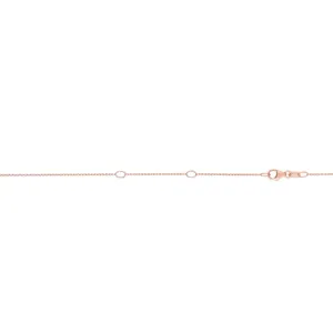 14K Gold 0.97mm Double Extendable Cable Chain