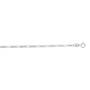 14K Gold 1.9mm Figaro Chain