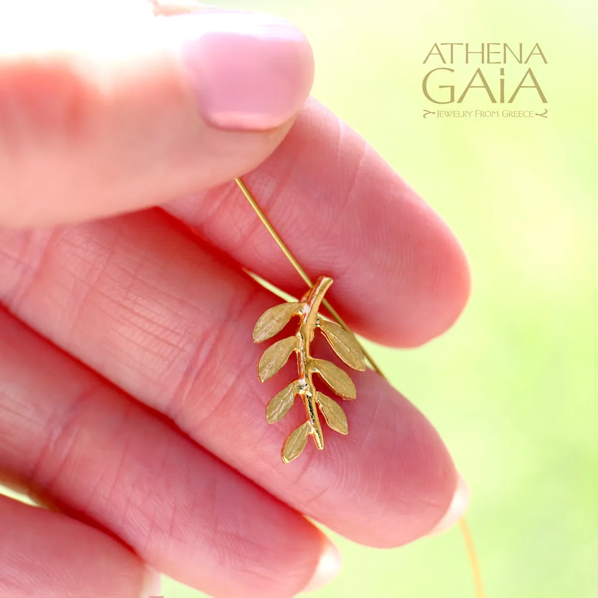 14k Gold Champion Olive Branch Necklace