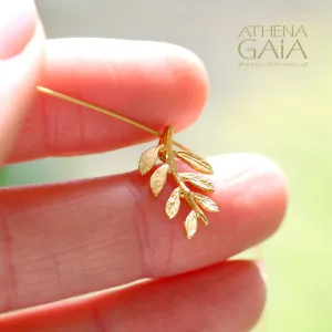 14k Gold Champion Olive Branch Necklace