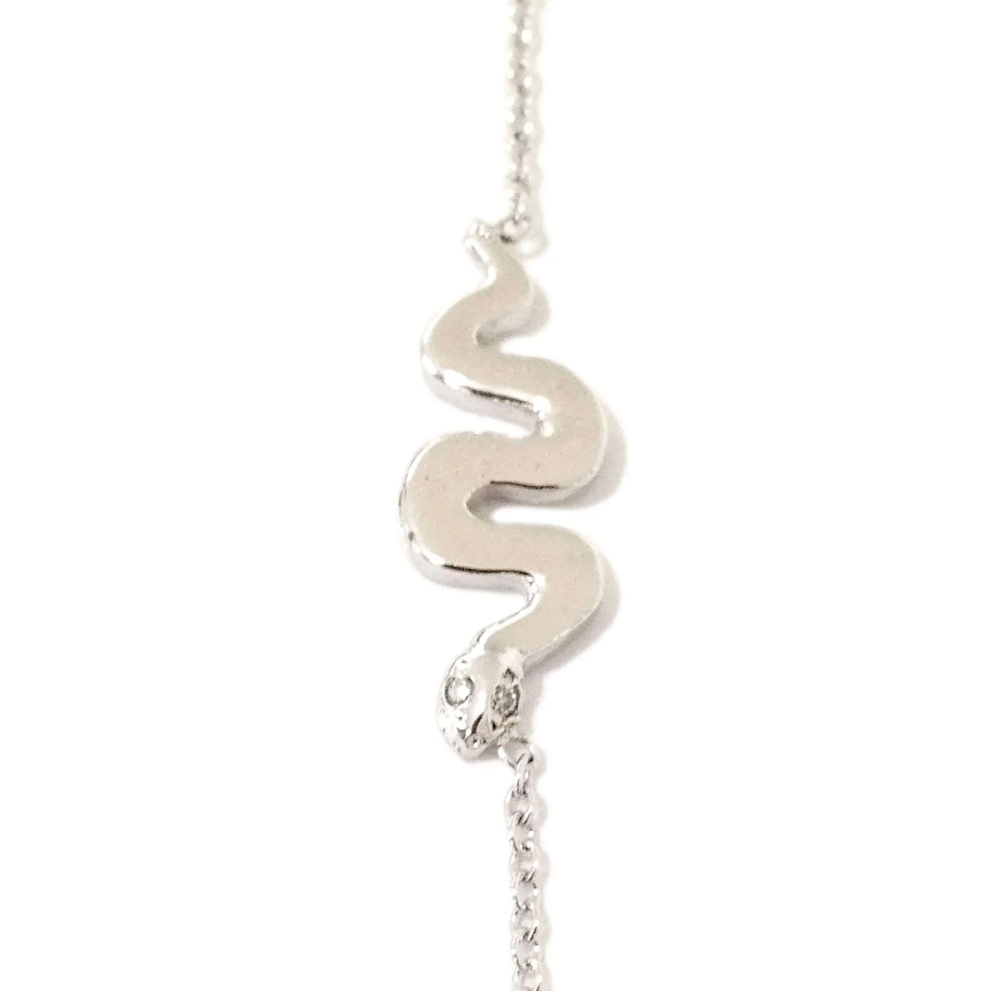 14K Gold Swivel Snake Finger Bracelet