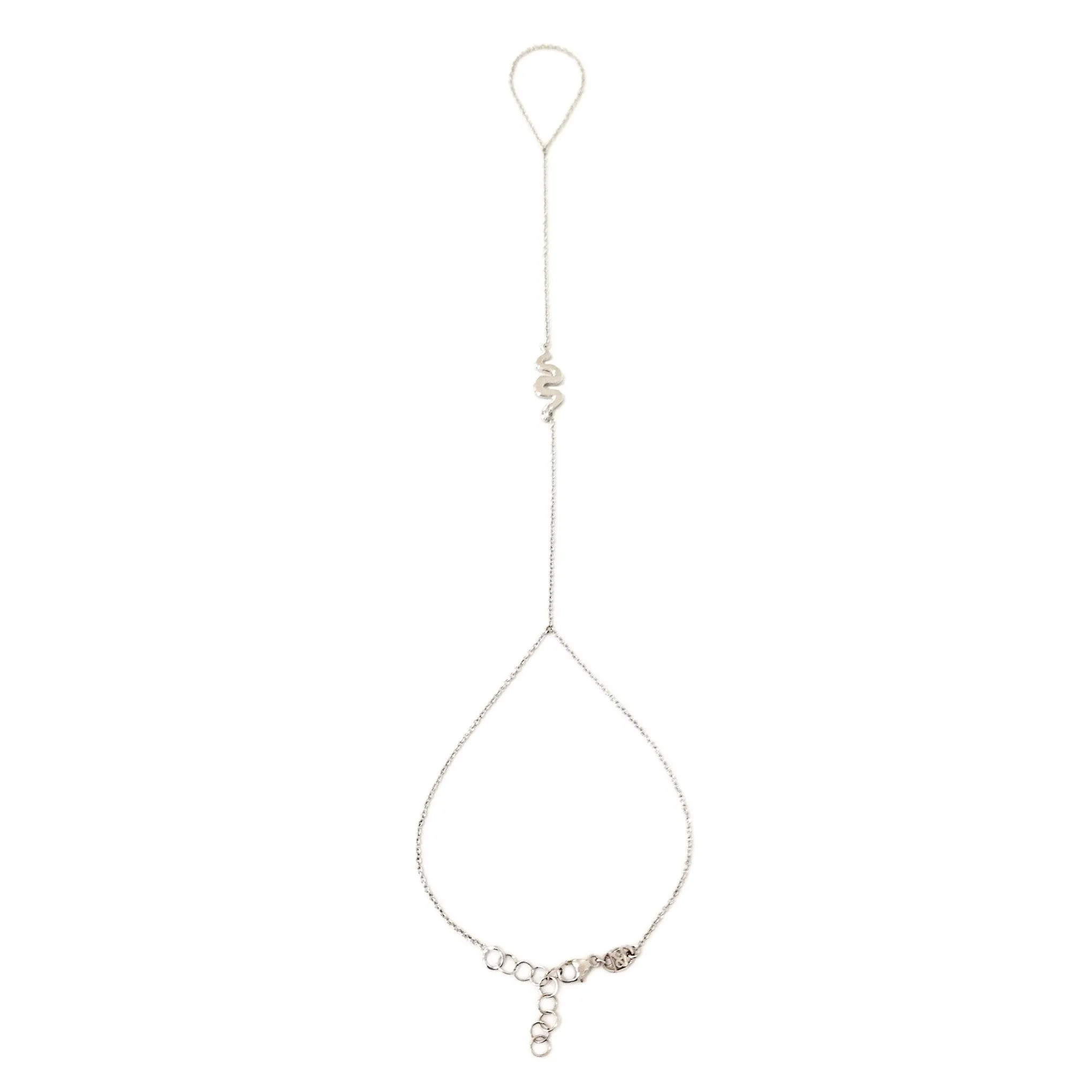 14K Gold Swivel Snake Finger Bracelet