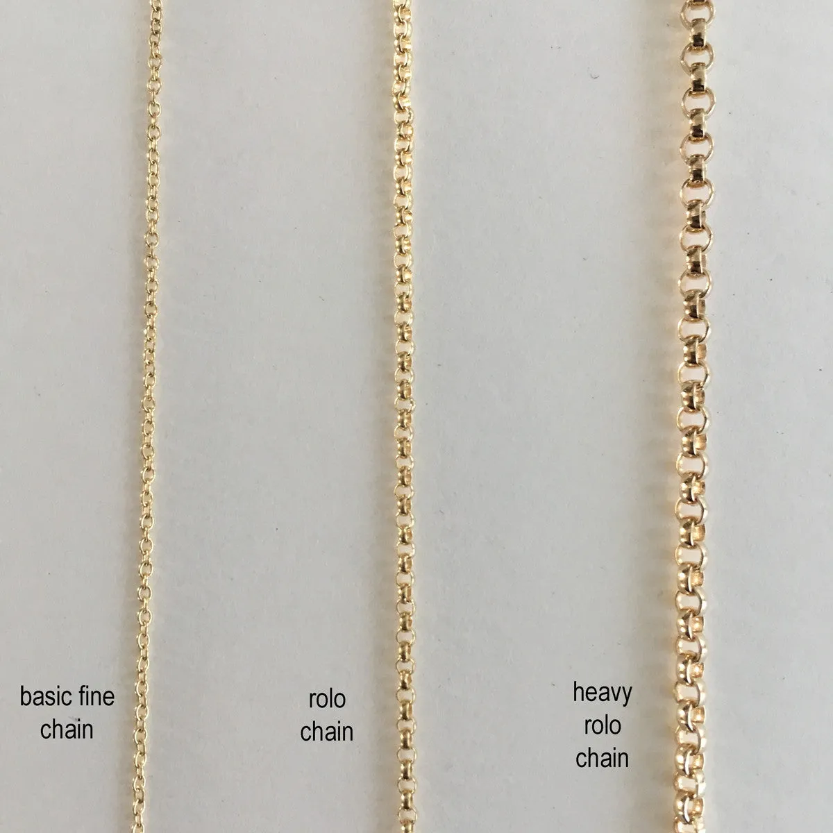 14k Heavy Rolo Chain