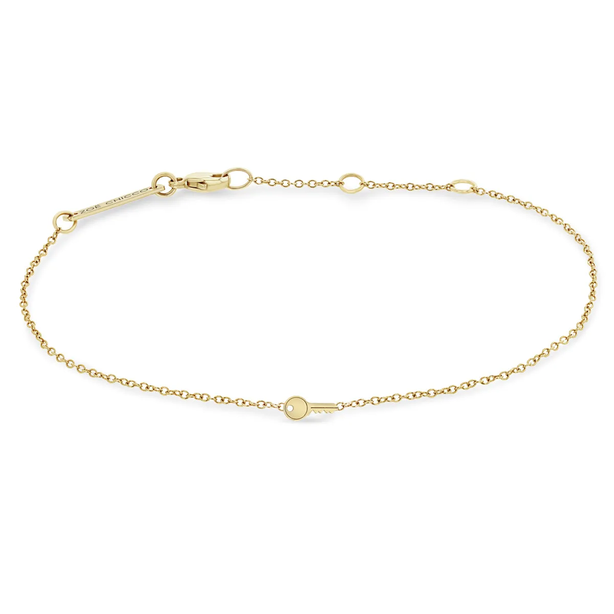 14k Itty Bitty Key Bracelet
