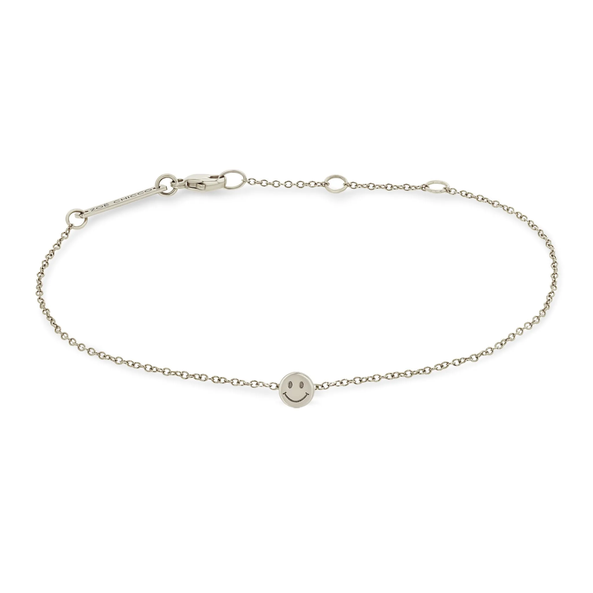 14k Itty Bitty Smiley Face Bracelet