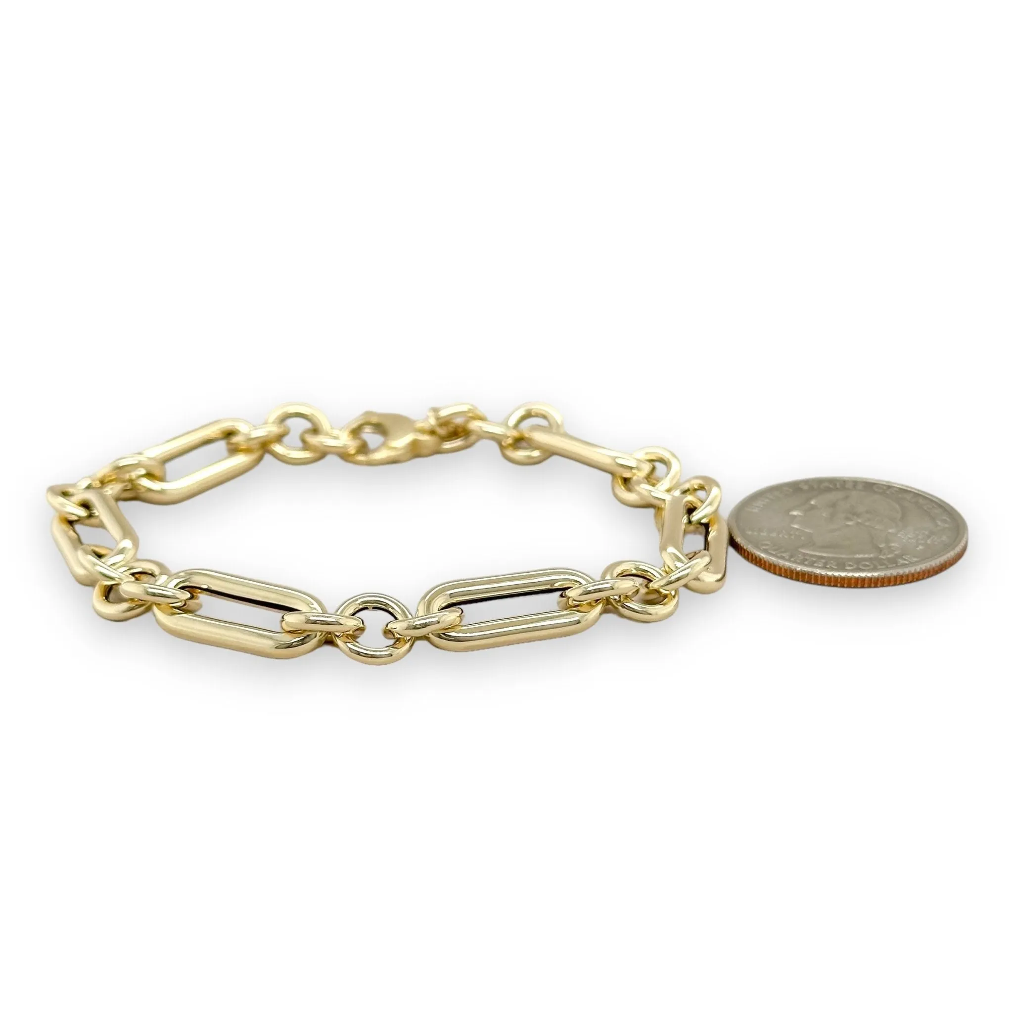14K Y Gold 7.5" Ladies Link Bracelet