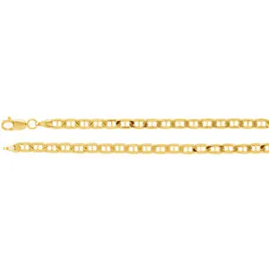 14K Yellow 3.7 mm Solid Anchor 8" Chain