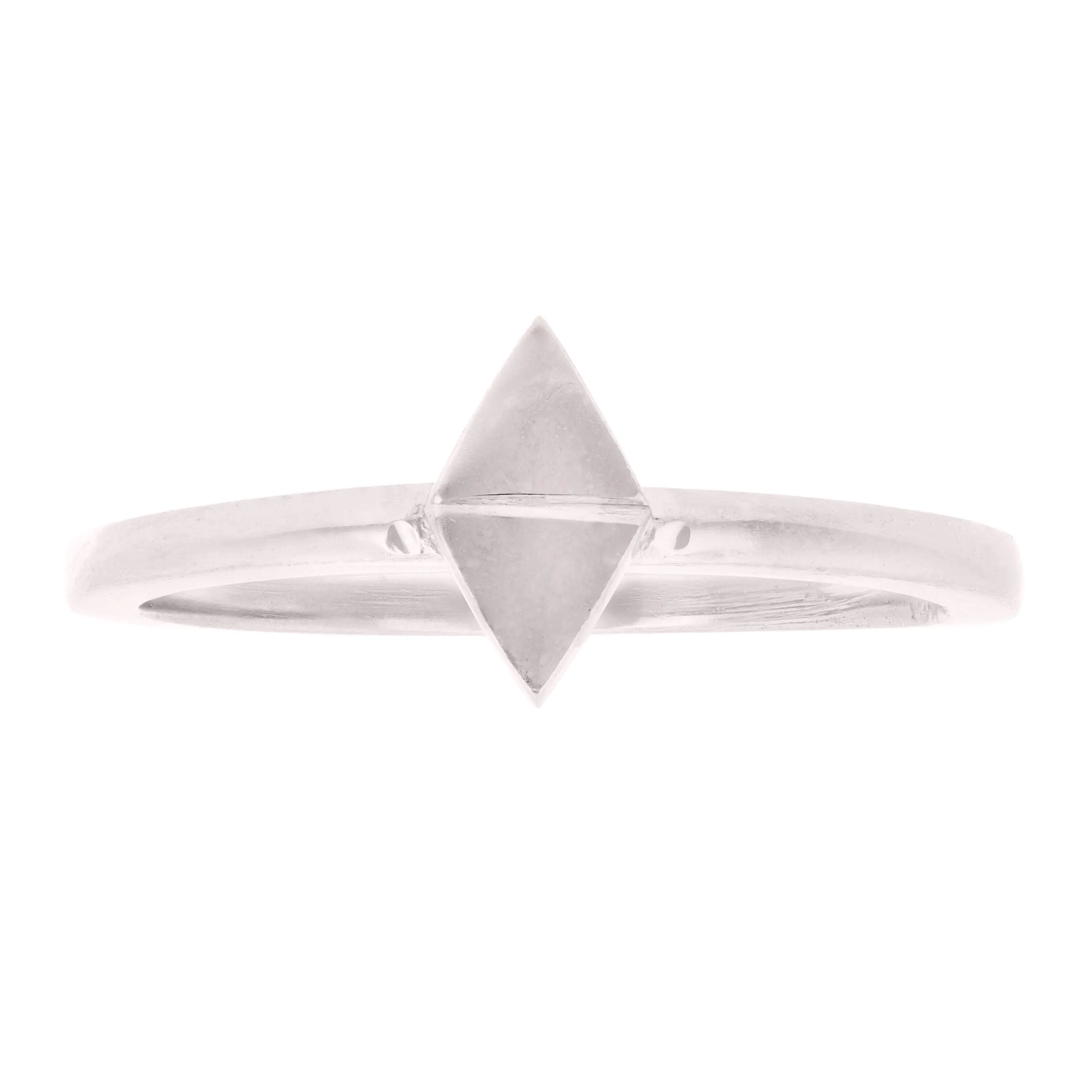 14k Yellow Gold Geometric Triangle Stackable Ring 2.1 grams Size 6.5