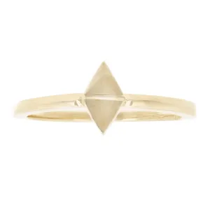 14k Yellow Gold Geometric Triangle Stackable Ring 2.1 grams Size 6.5