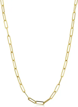 14kt Yellow Gold Paperclip Link Chain