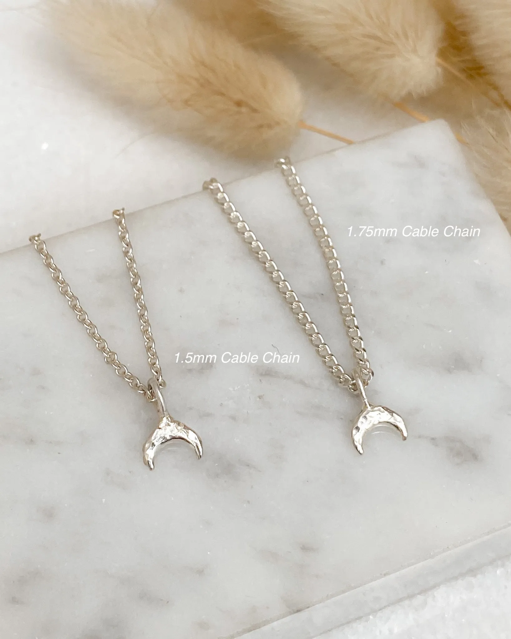1.5mm Cable Chain Necklace | Recycled Sterling Silver