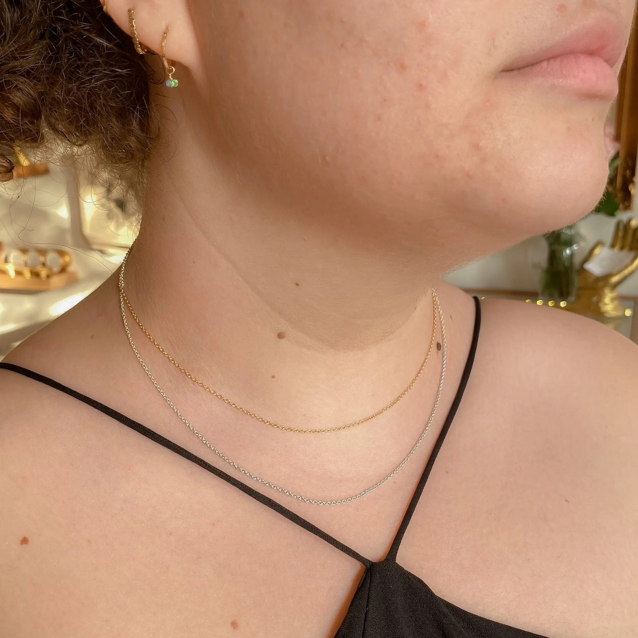 1.5mm Cable Chain Necklace | Recycled Sterling Silver