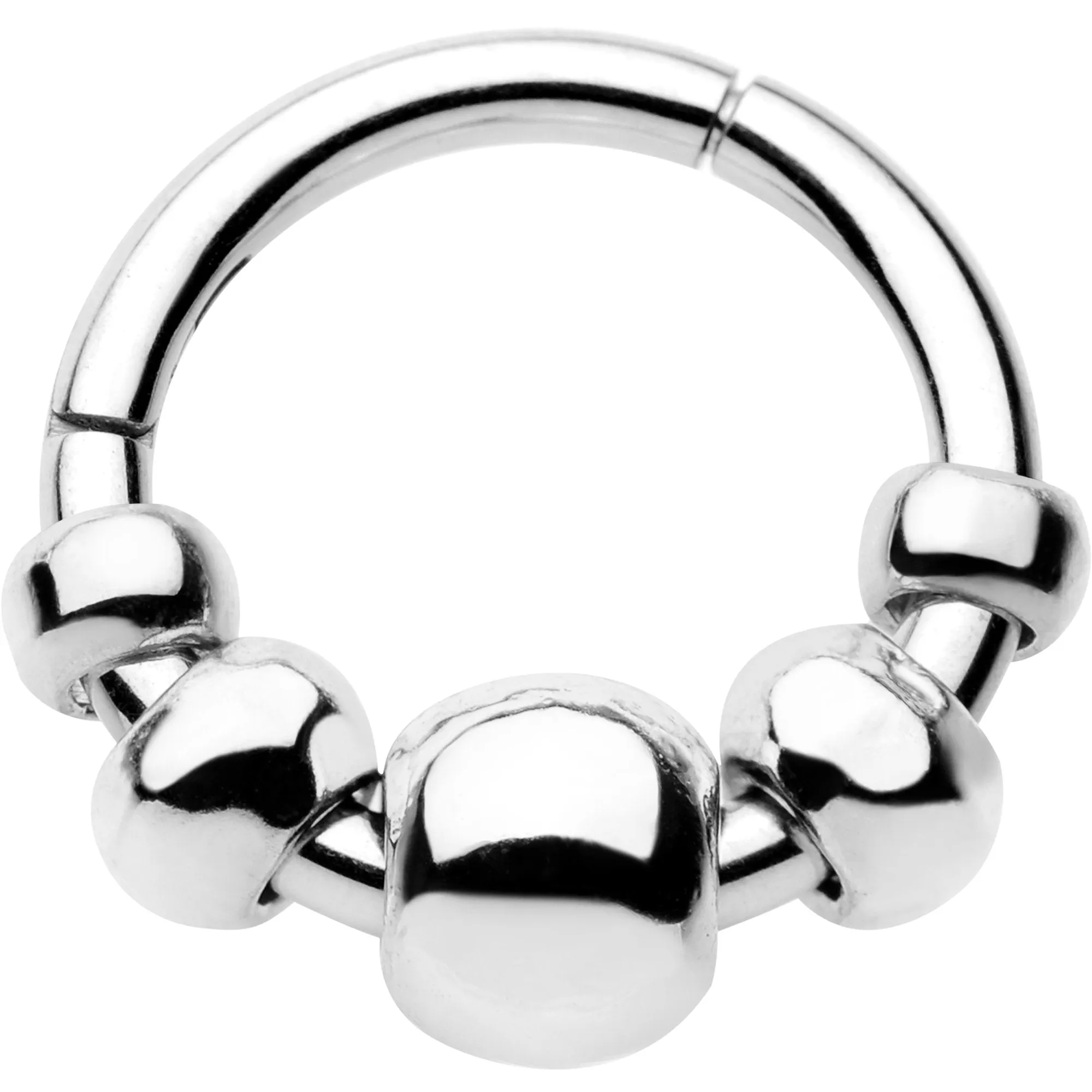16 Gauge 5/16 Chunky Beads Hinged Segment Ring