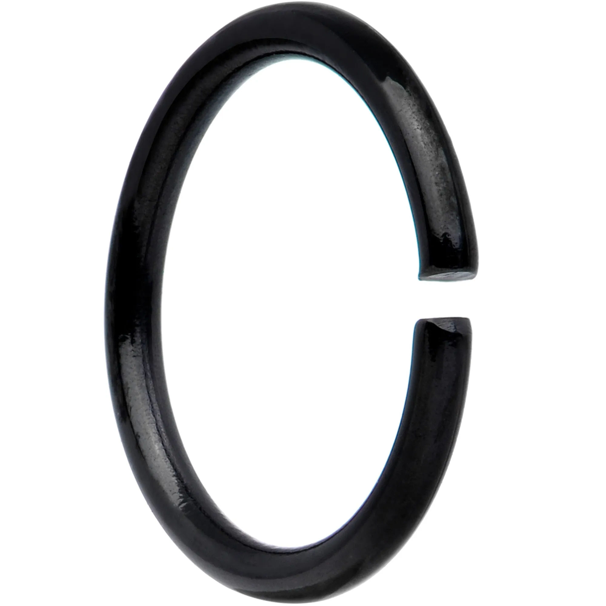 18 Gauge 5/16 Black Anodized Seamless Circular Ring Set of 12