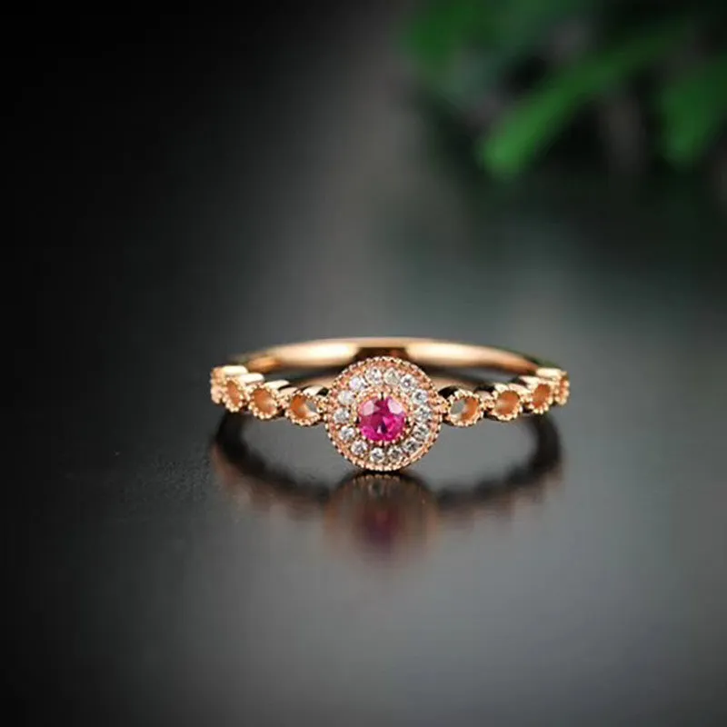 18K Gold Emerald Ring Exclusively Handcrafted 0.045 Carat Natural Diamond (H-F Color, VS1-VS2 Clarity)