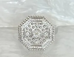 18k white gold Doves by Doron Paloma Ring