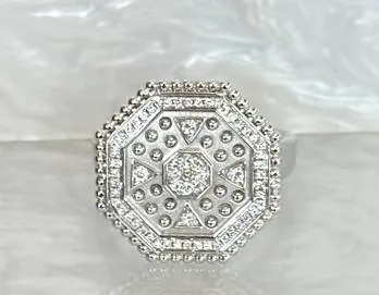 18k white gold Doves by Doron Paloma Ring