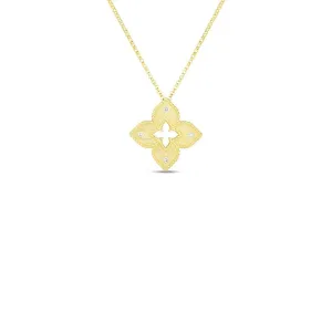 18K Yellow Gold Roberto Coin Diamond Petite Venetian Necklace
