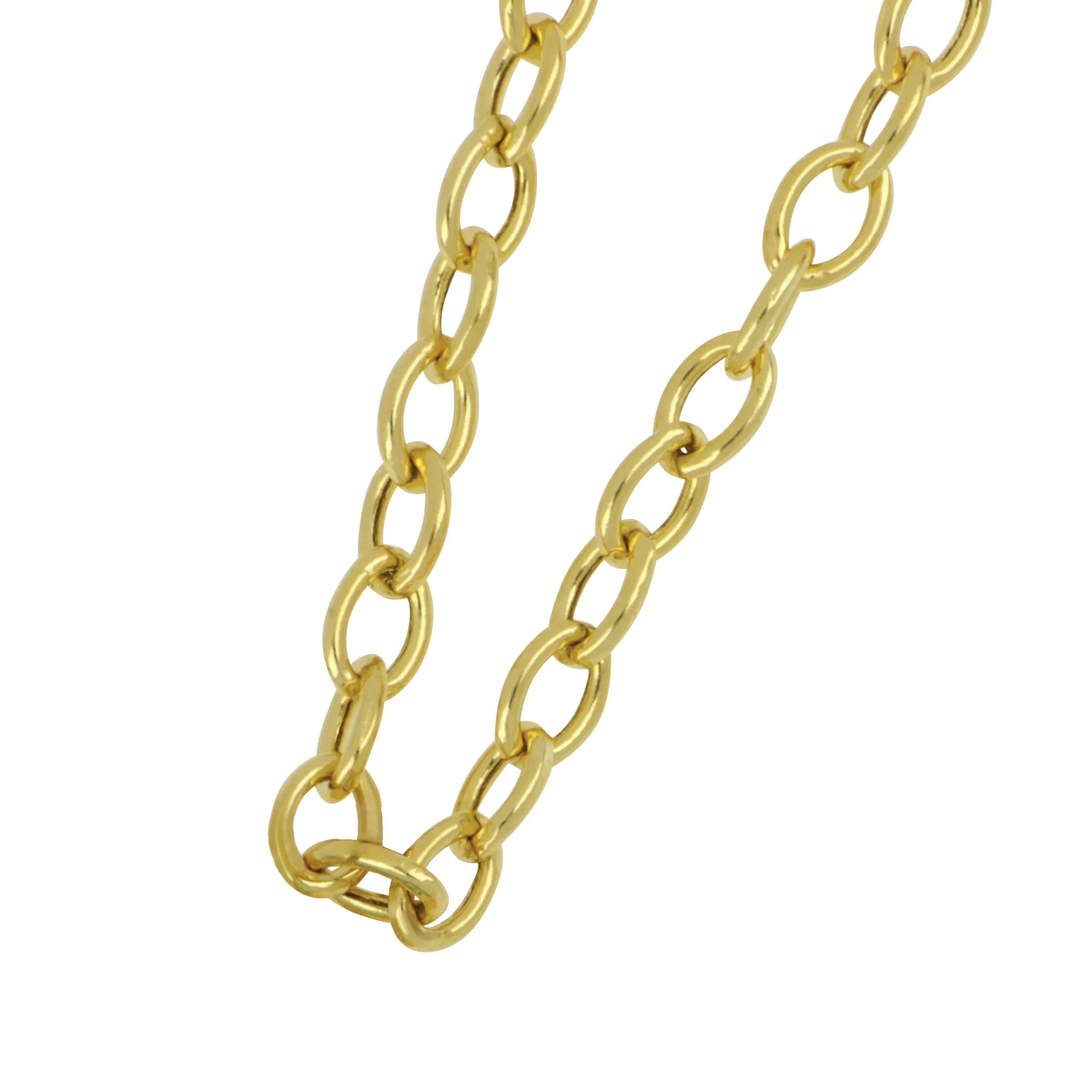 18k Yellow  THIN LINK CHAIN (2.5MM) 18"