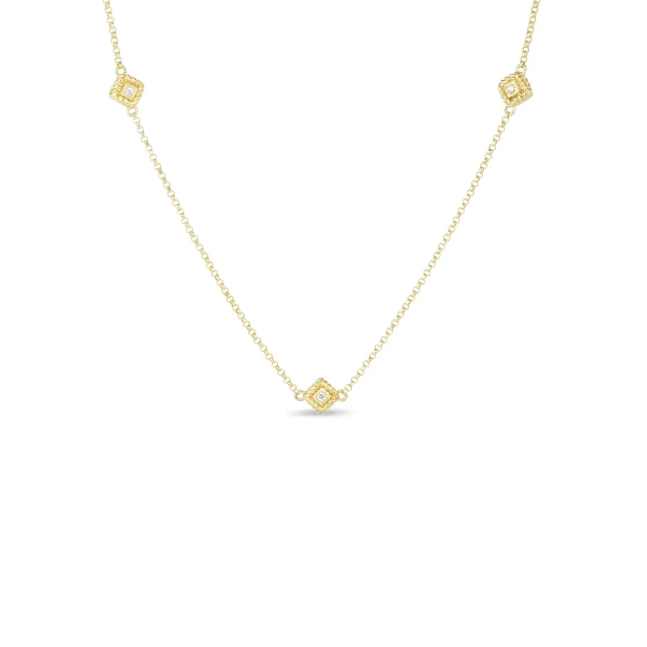 18KT Yellow Gold Palazzo Ducale Necklace with Diamonds