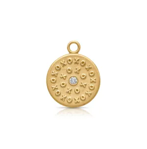 18KY XO Coin Charm