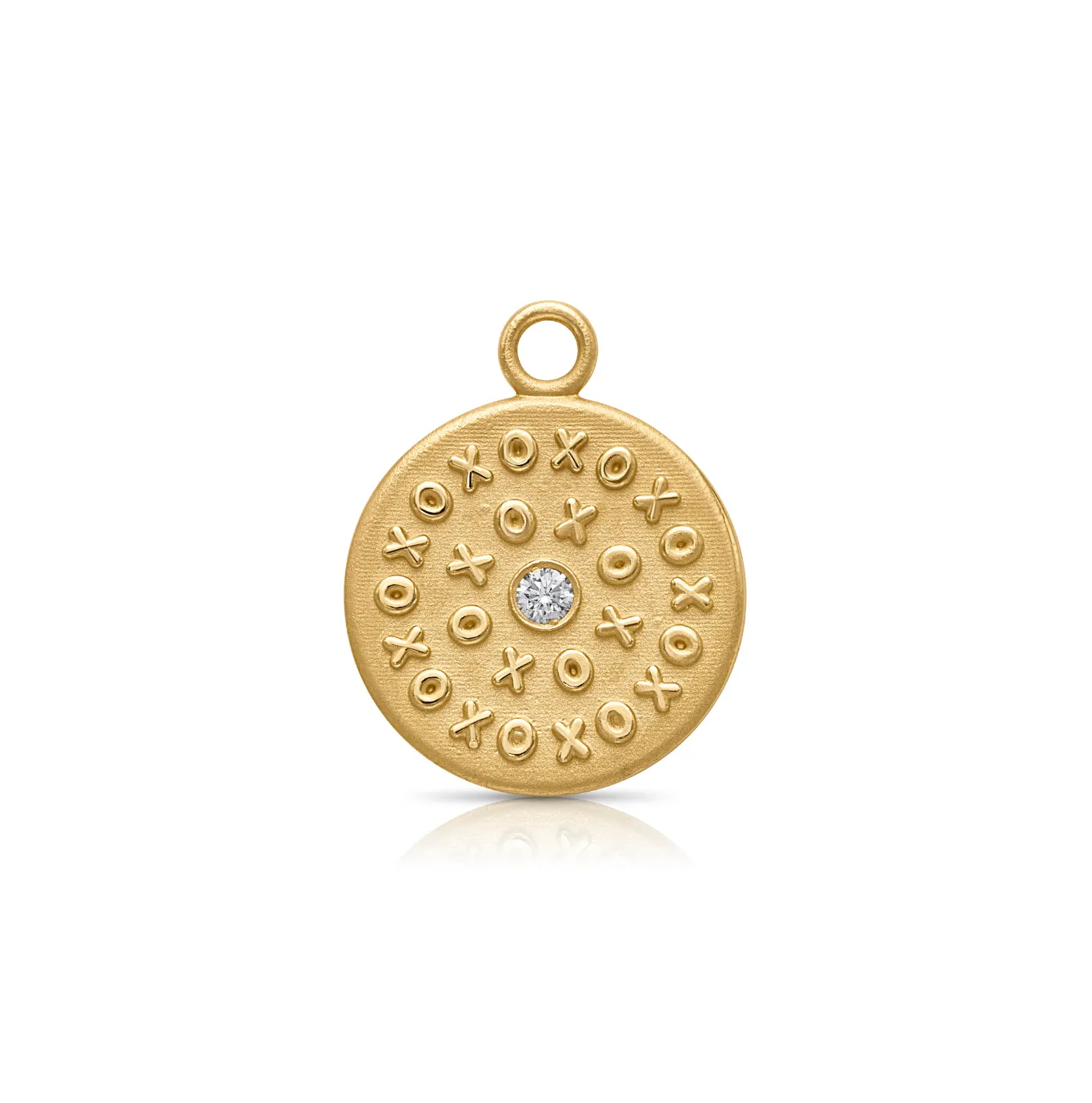 18KY XO Coin Charm