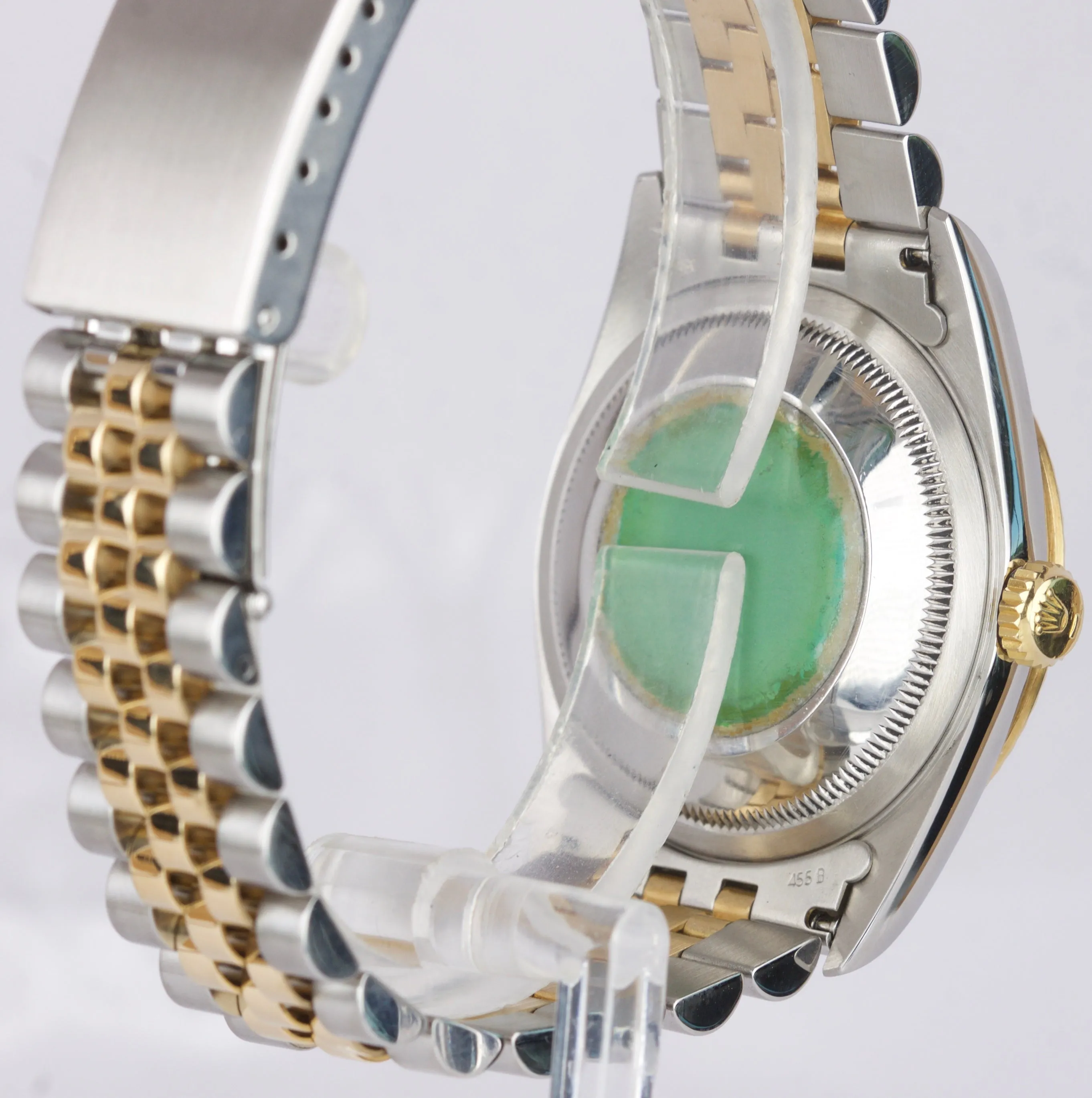 1995 Rolex DateJust 36mm Two-Tone Champagne Steel Gold Jubilee Watch 16233