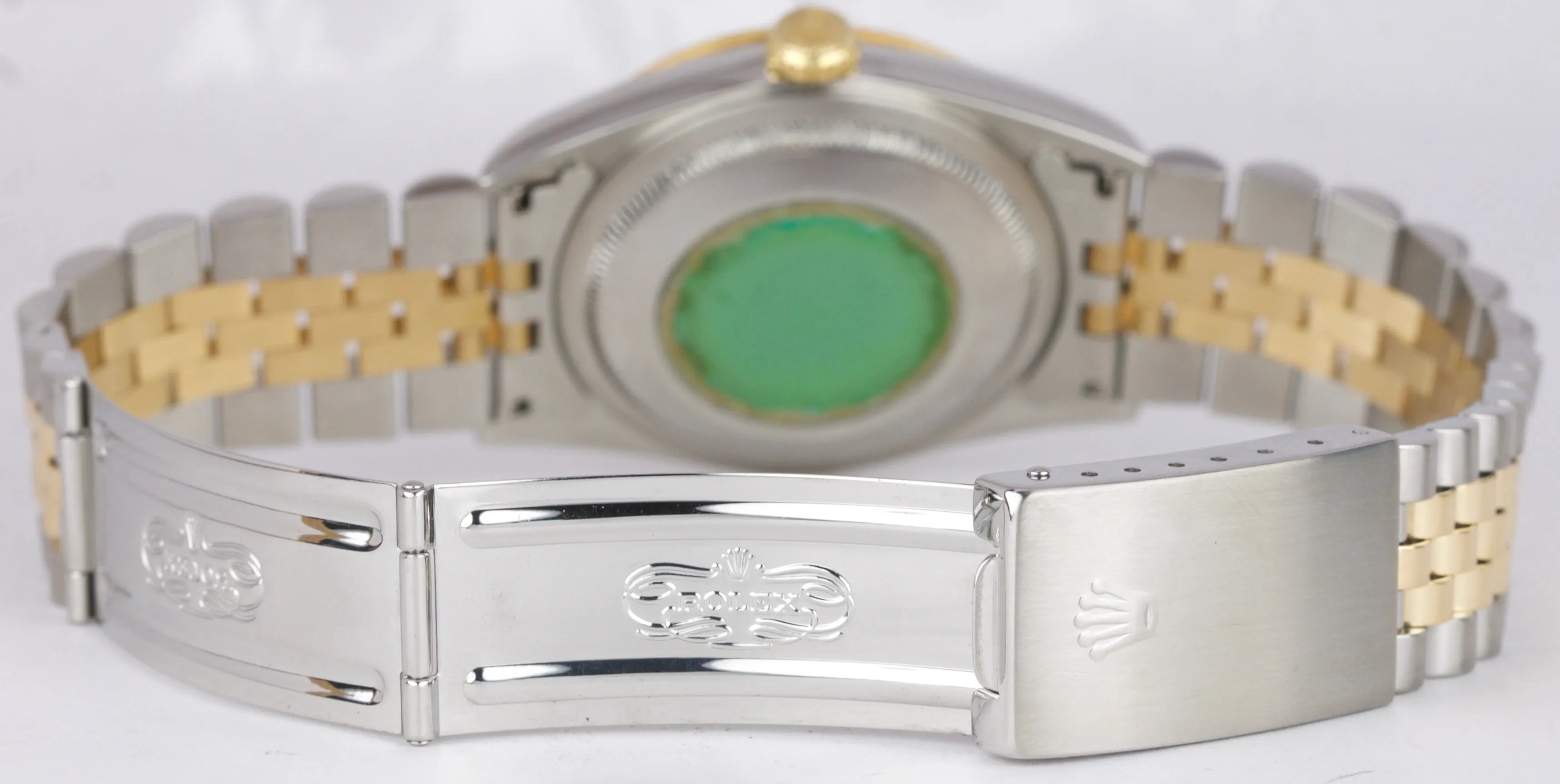 1995 Rolex DateJust 36mm Two-Tone Champagne Steel Gold Jubilee Watch 16233