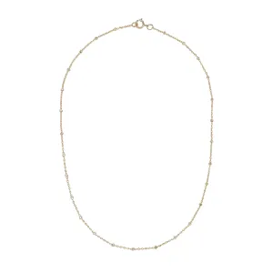 2-Tone Ball Chain Long Necklace