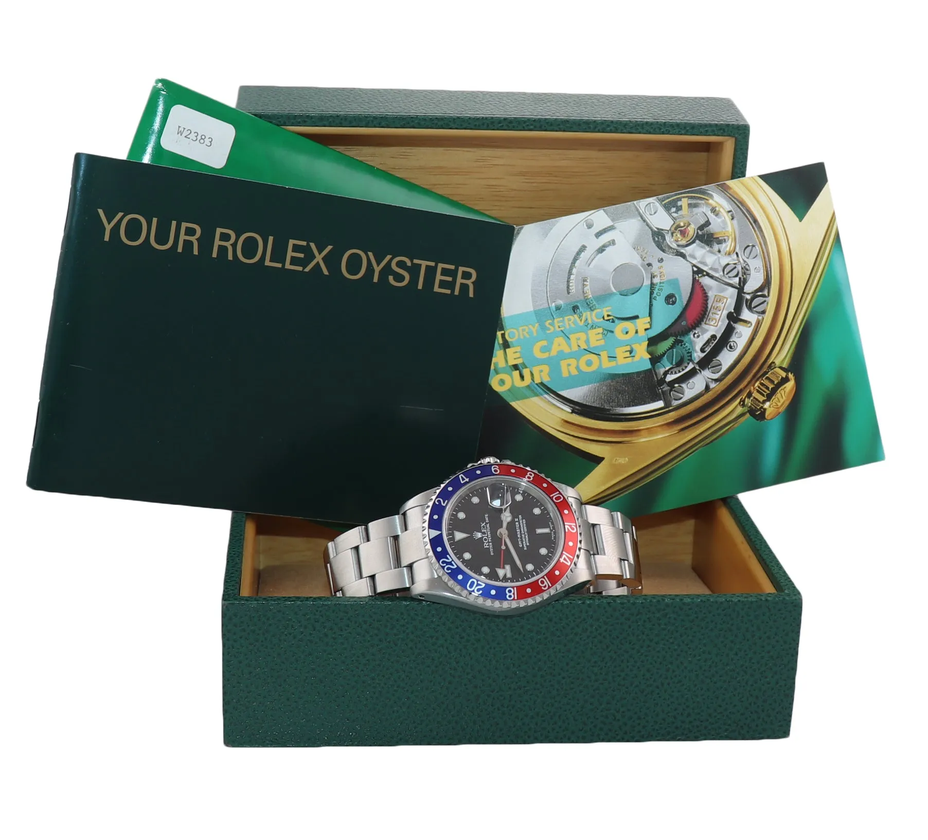 2001 MINT Rolex GMT-Master II Pepsi Steel Blue Red 16710 Watch Watch SEL Box