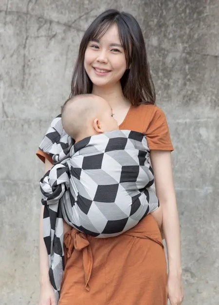 200963X1-F Geometric Cube Baby Ring Sling