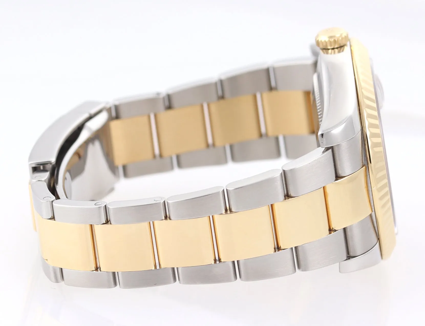 2015 PAPERS Rolex Datejust 2 Wimbledon Slate Roman 116333 Two Tone Gold Watch