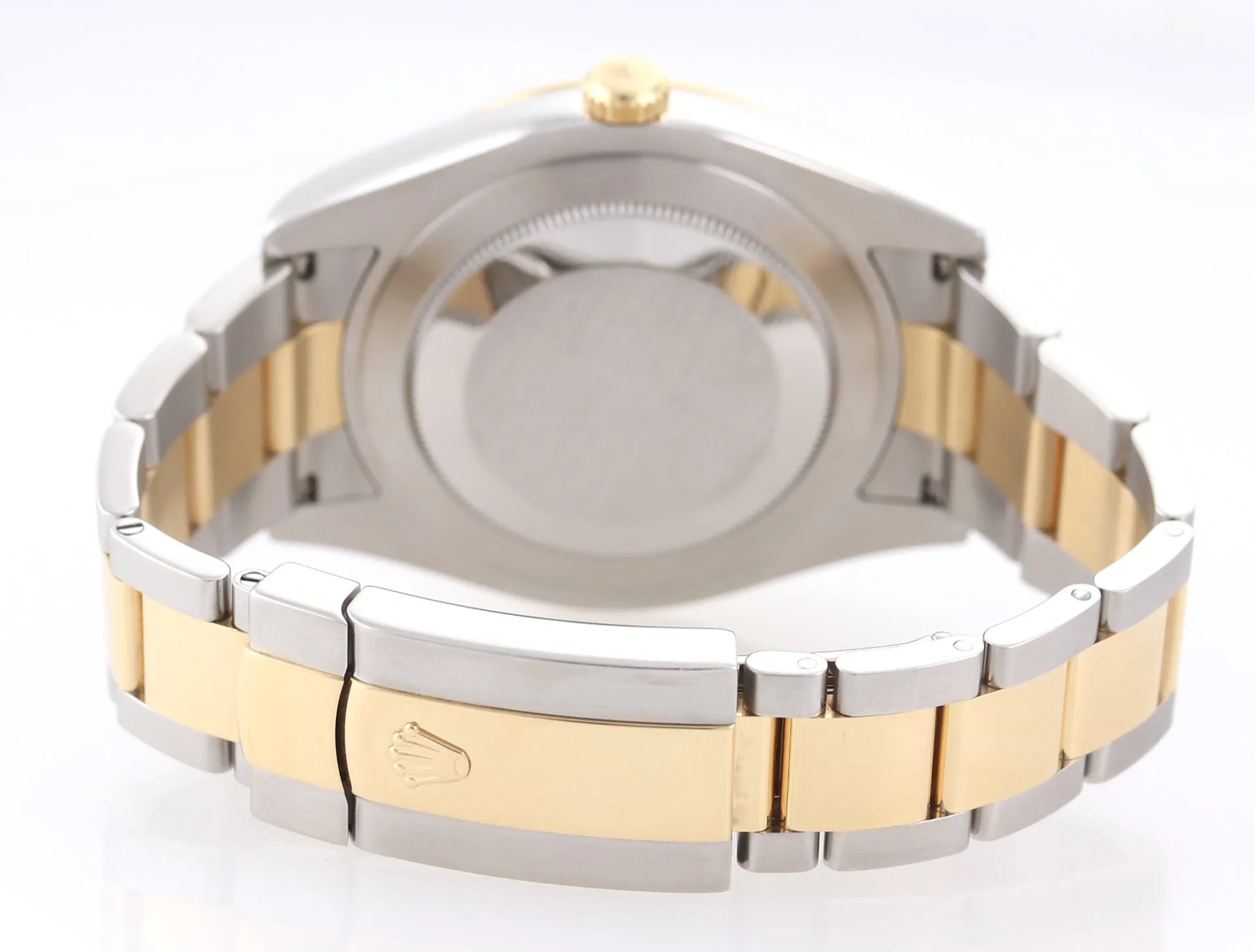 2015 PAPERS Rolex Datejust 2 Wimbledon Slate Roman 116333 Two Tone Gold Watch