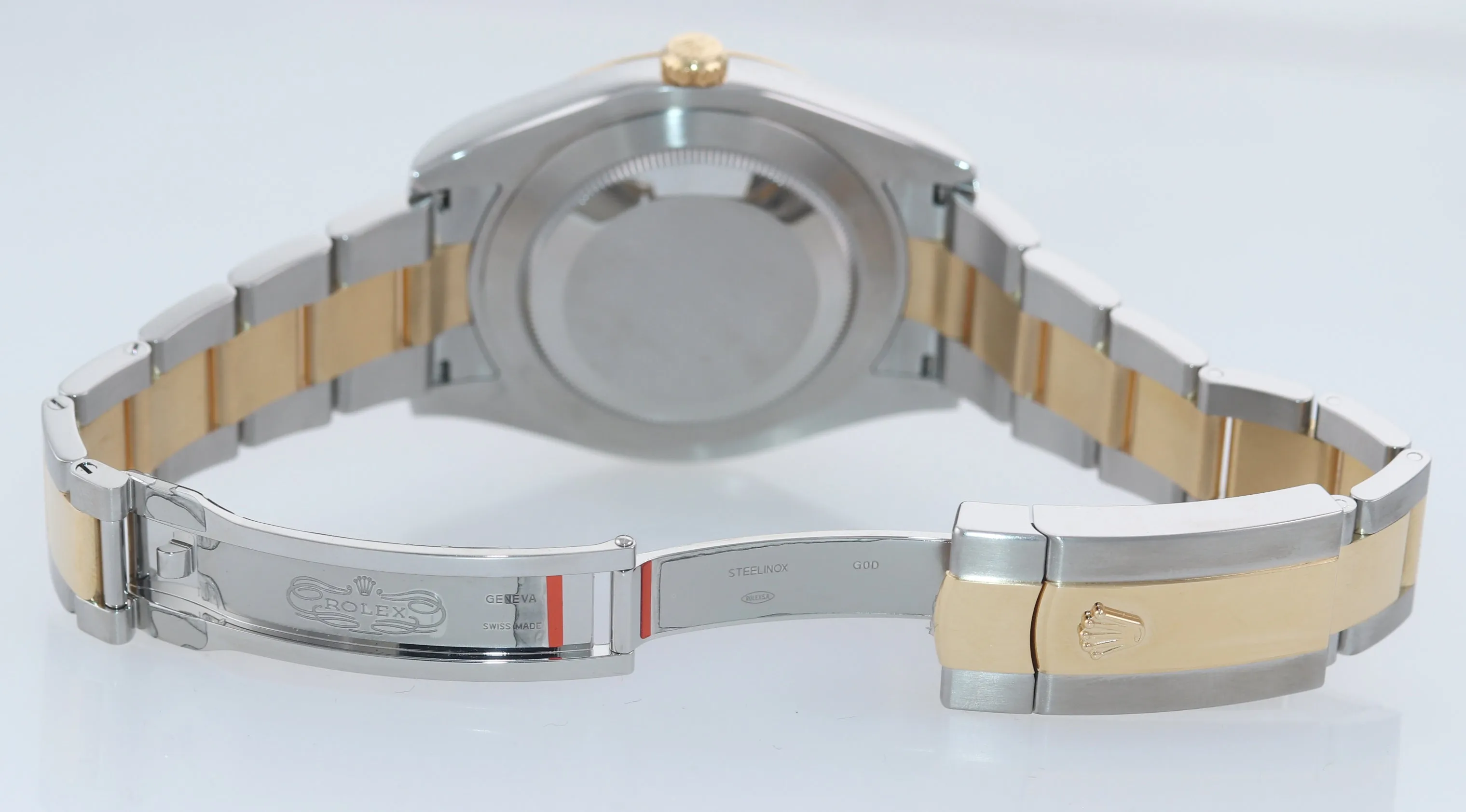 2016 MINT Rolex Datejust 2 Champagne Stick 116333 Two-Tone Gold Fluted Watch Box