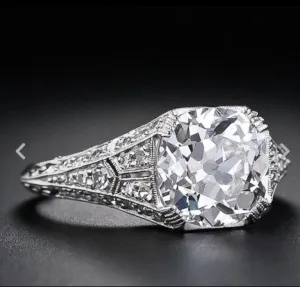2.75 Ct Edwardian Antique/Style  Diamond Engagement Ring VS2