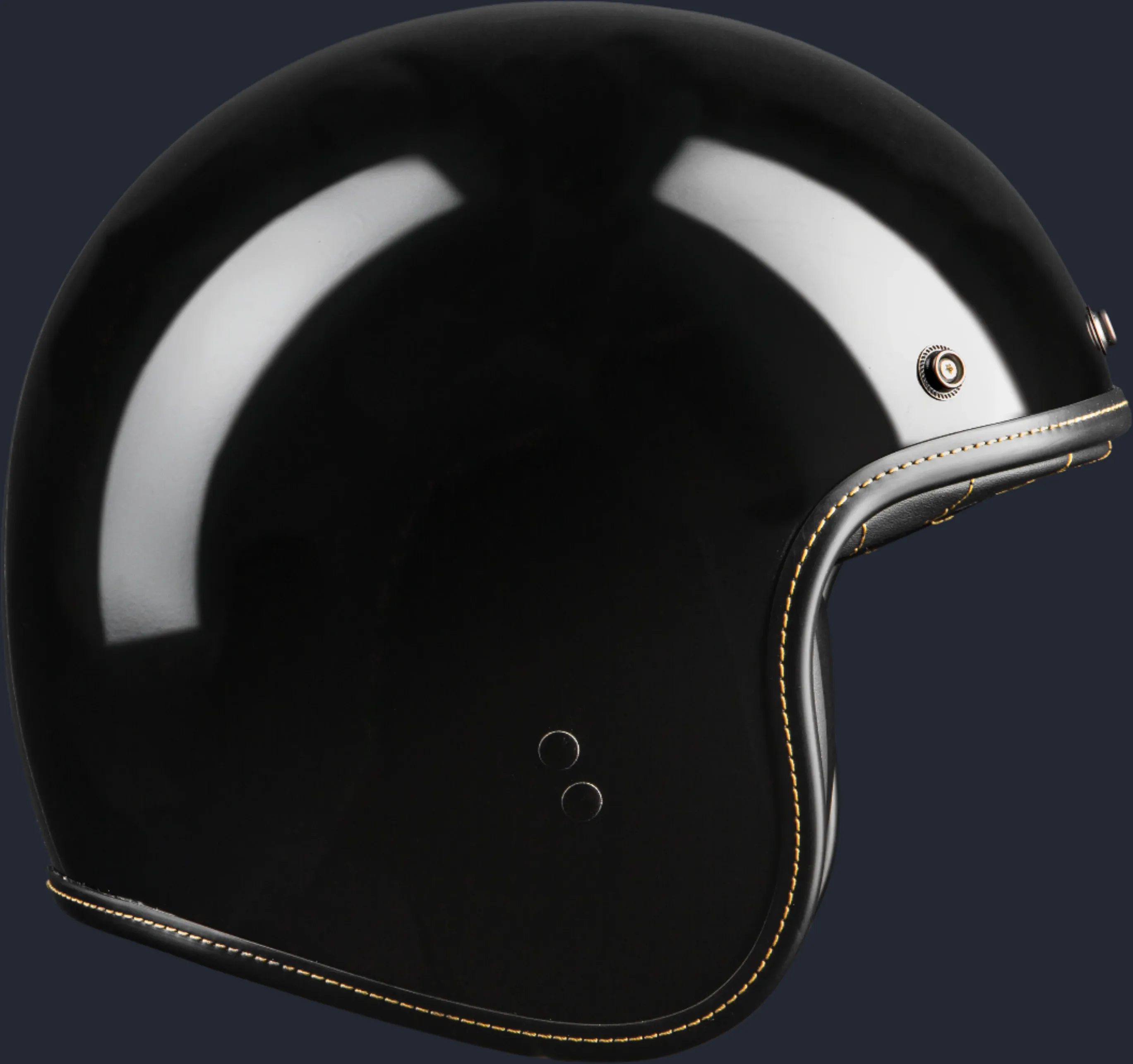 .38 Retro Helmet Gloss Black