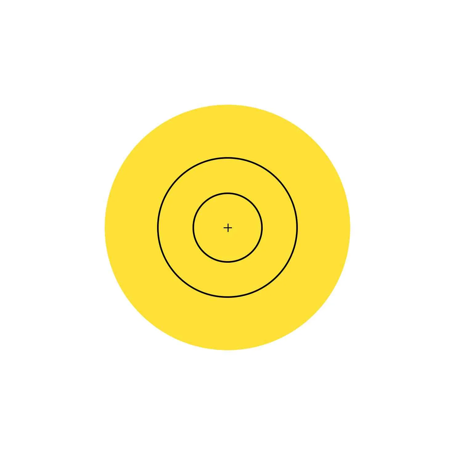 40cm Stick-On Replacement Yellow Centers
