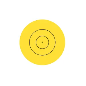 40cm Stick-On Replacement Yellow Centers