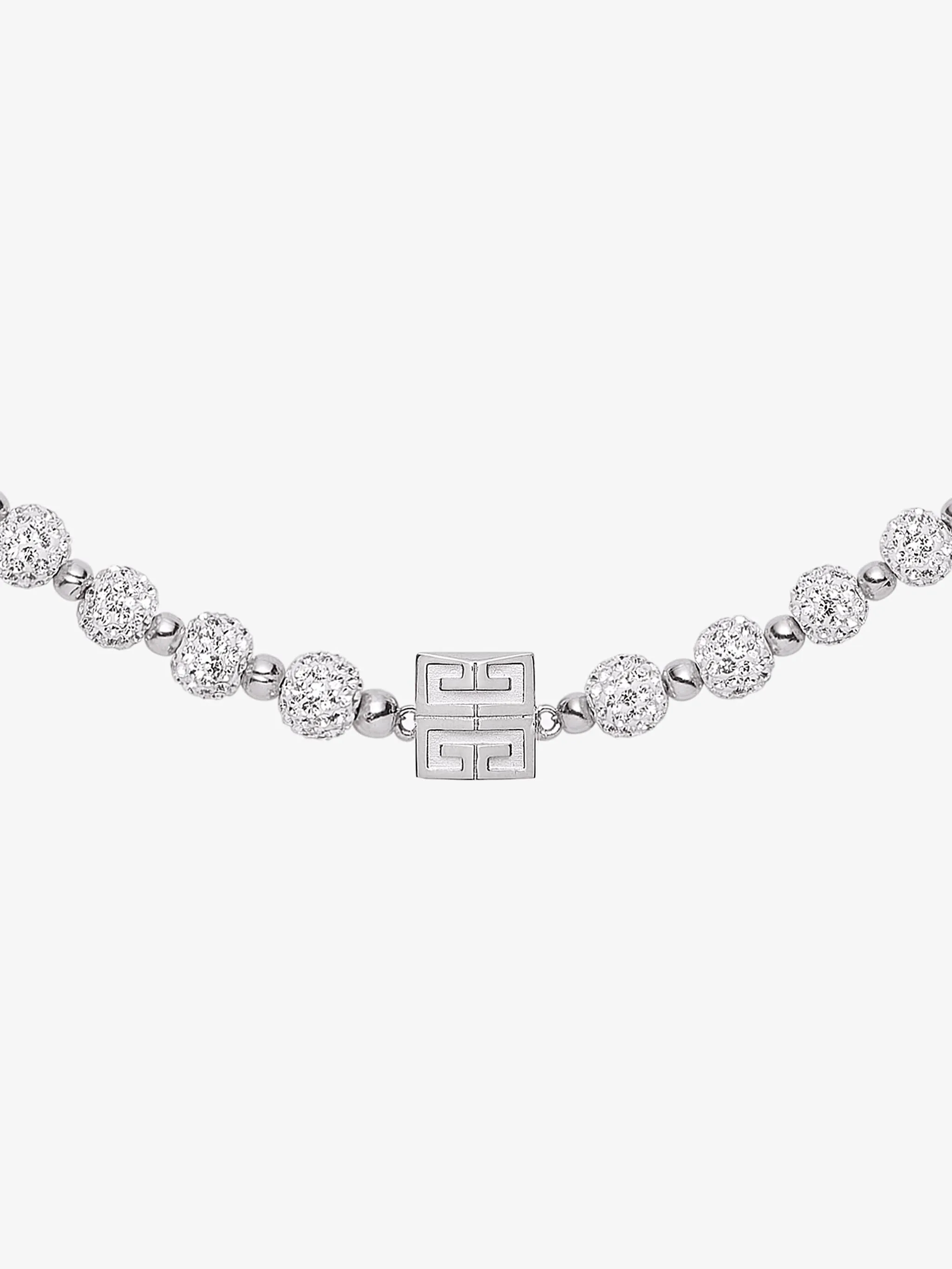 4G Necklace In Metal With Crystals