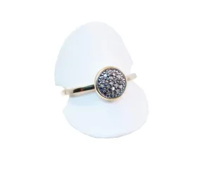 8mm Pave Gold Ring