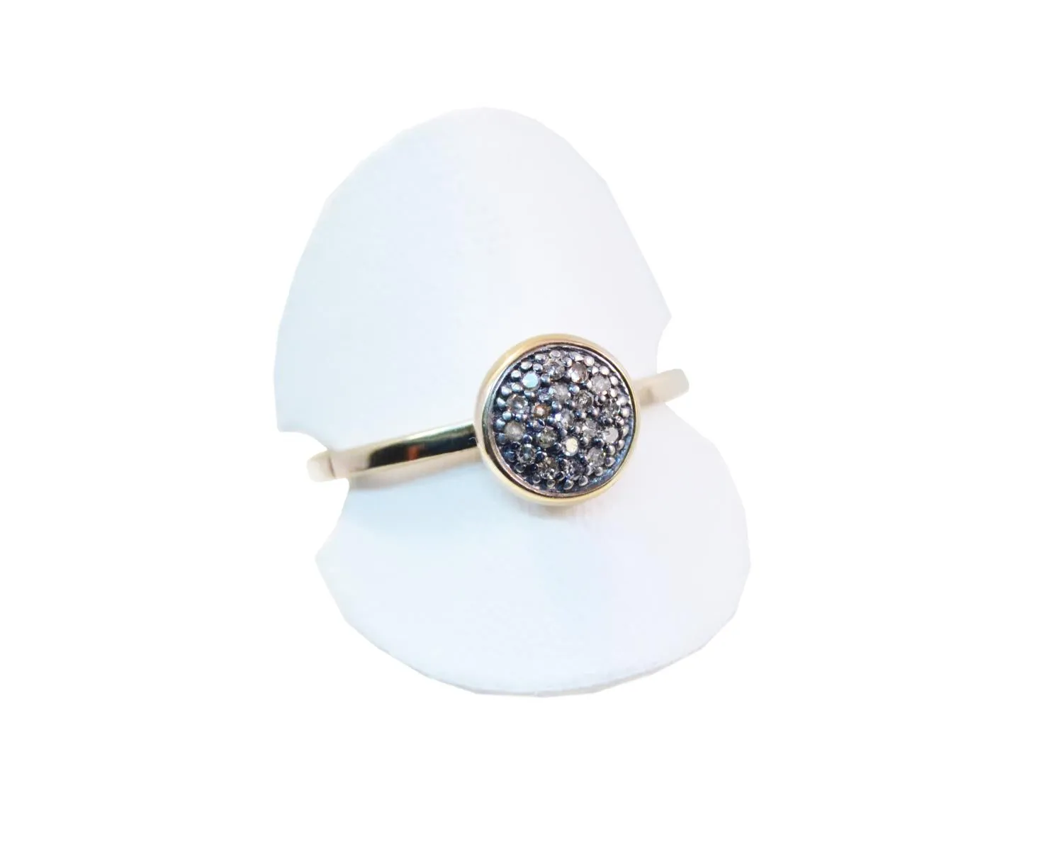 8mm Pave Gold Ring