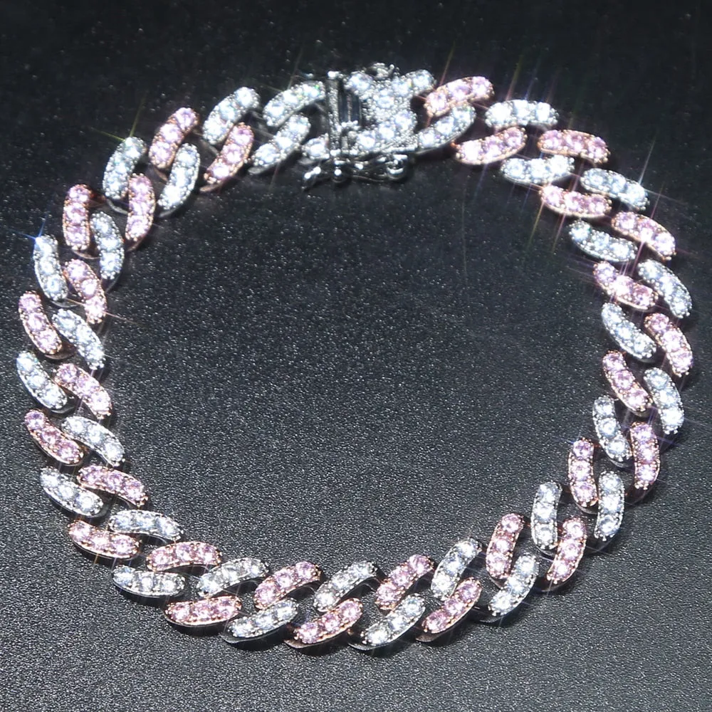 9mm width pink bracelet