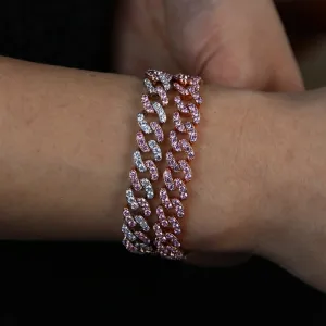 9mm width pink bracelet