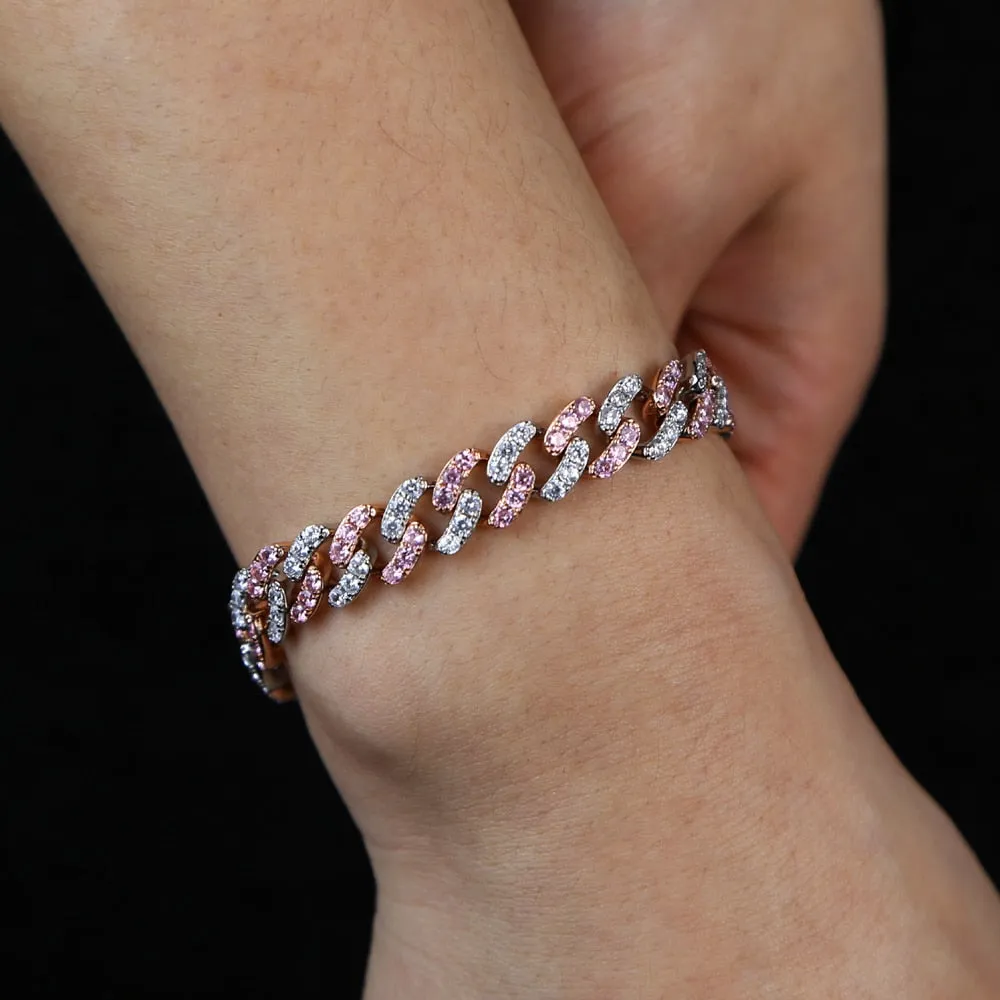 9mm width pink bracelet