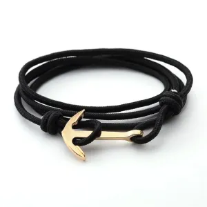 Alloy Anchor Bracelet Multilayer Risers